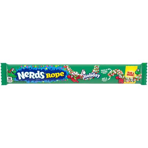 Nerds Holiday Rope Candy 0.92 oz, Pack of 24
