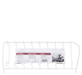 Simple Spaces JI-39W-3L Storage Rack, 4-3/4 in L, 5-3/4 in W, 14.13 in H, Steel, White