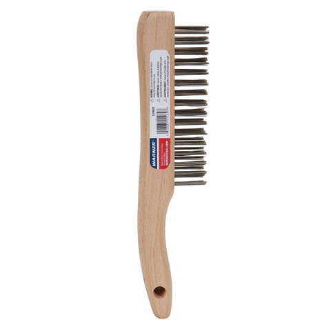 Warner 4 in. W X 10 in. L Stainless Steel Wire Brush, Pack of 6