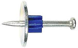 Blue Point Fasteners PDW25-63F10 Drive Pin with Metal Round Washer, 0.14 in Dia Shank, 2-1/2 in L, Galvanized