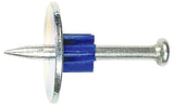 Blue Point Fasteners PDW25-63F10 Drive Pin with Metal Round Washer, 0.14 in Dia Shank, 2-1/2 in L, Galvanized