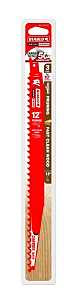 Diablo DS1203CP3 Series Reciprocating Saw Blade, Applicable Materials: Wood, 12 in L, 3 TPI, Carbide Cutting Edge, 3/PK