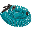 Orbit 27436 Coil Garden Hose, 50 ft L, Plastic, Blue