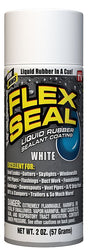 Flex Seal FSWHTMINI Rubberized Spray Coating, White, 2 oz, Aerosol Can