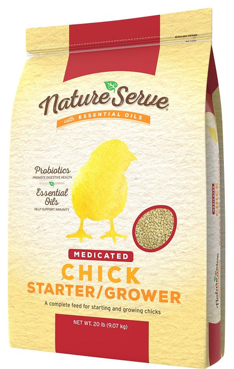 NatureServe 290114 Chick Starter and Grower Feed, 20 lb Bag