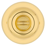Kwikset 400T 3CP6K6 Entry Knob, Bell, Tylo, Polished Brass, K6 Keyway, 2-19/32 in L x 2-5/8 in W x 2-5/8 in H Dimensions