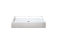Maax Finesse Series 105624-000-002 Shower Base, 48 in L, 32 in W, 7 in H, Fiberglass, White, Alcove Installation