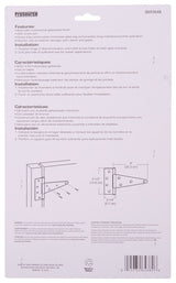 ProSource HTH-G08-C2PS T-Hinge, Galvanized Steel, Galvanized Brass Pin, Fixed Pin, 180 deg Range of Motion