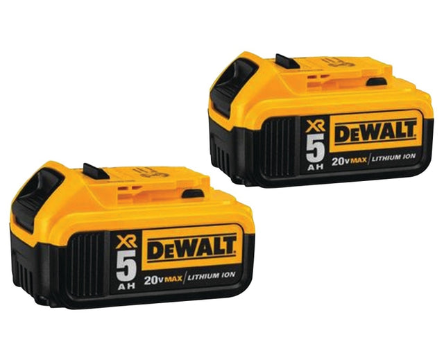 DEWALT 20V MAX Series DCB205-2 Premium Battery Pack, 20 V Battery, 5 Ah, 60 min Charging