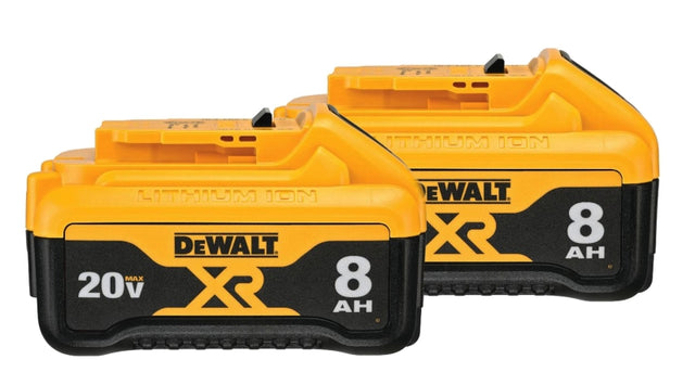 DEWALT DCB208-2 Lithium-Ion Battery Pack, 20 V Battery, 8 Ah, 8 A Charge, 70 min Charging