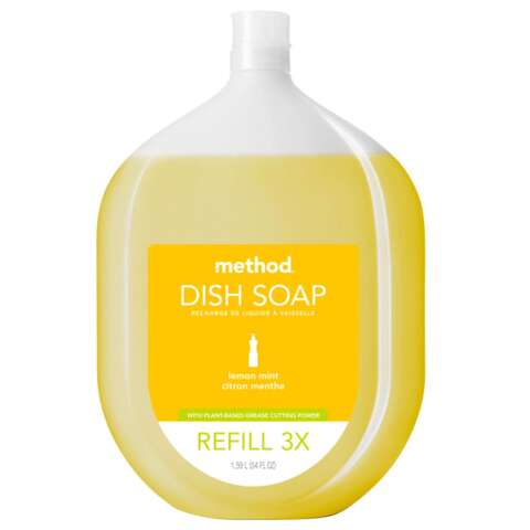 Method Lemon Mint Scent Liquid Dish Soap Refill 54 oz 1 pk, Pack of 4