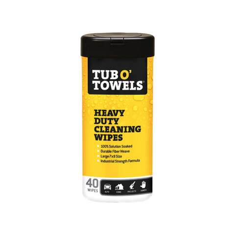 Tub O' Towels Fiber Weave Cleaning Wipes 8 in. W X 7 in. L 40 pk