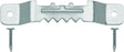 OOK 50202 Sawtooth Hanger, 20 lb, Steel, Brushed Nickel, 2/PK