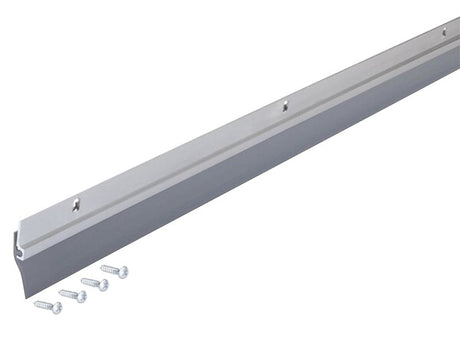 M-D 05090 Door Sweep, 36 in L, 1/4 in W, Aluminum Flange