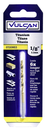 Vulcan 218571OR Jobber Drill Bit, 1/8 in Dia, 2-3/4 in OAL, Straight Shank