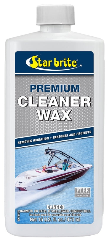 Star brite 089616P Cleaner Wax, Liquid, Characteristic, Cream, 16 oz Bottle