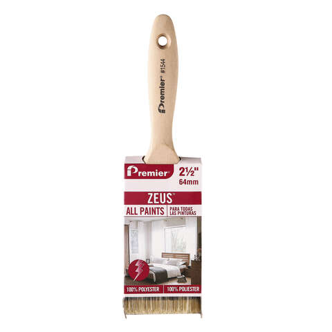 Premier Zeus 2-1/2 in. Stiff Flat Paint Brush, Pack of 12