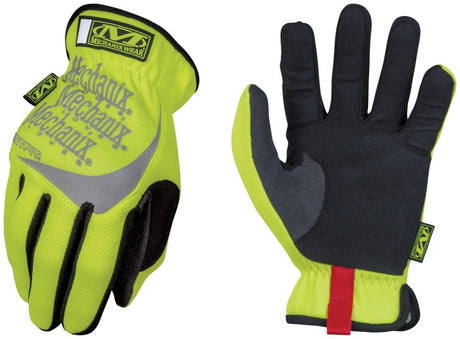Mechanix Wear FastFit Series SFF-91-011 Work Gloves, Men's, XL, 11 in L, Reinforced Thumb, Elastic Cuff, Yellow