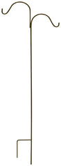 Landscapers Select GB-3092-3L Shepherd Hook, 24 in L, 64 in H, Steel, Black, Matte, Floor