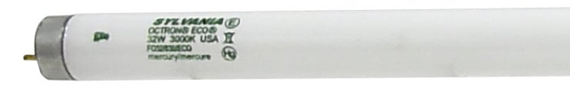Sylvania 22360 Fluorescent Bulb, 32 W, T8 Lamp, G13 Medium Lamp Base, 2950 Lumens, 3000 K Color Temp, Warm White, Pack of 15