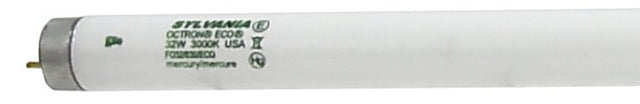 Sylvania 22360 Fluorescent Bulb, 32 W, T8 Lamp, G13 Medium Lamp Base, 2950 Lumens, 3000 K Color Temp, Warm White, Pack of 15