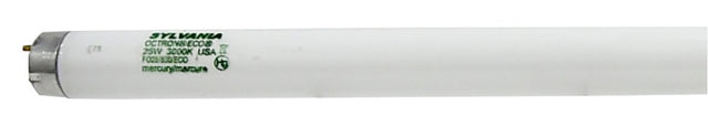 Sylvania 22363 Fluorescent Bulb, 25 W, T8 Lamp, G13 Medium Lamp Base, 2150 Lumens, 3000 K Color Temp, Warm White, Pack of 12
