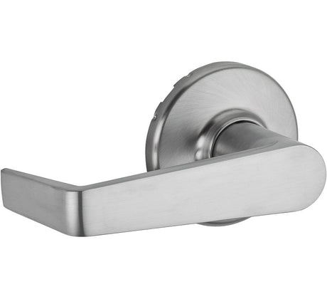 Kwikset Signature Series 788KNL 26D Half Inactive Dummy Lever, Pushbutton Lock, Satin Chrome, Zinc, Residential, 2 Grade