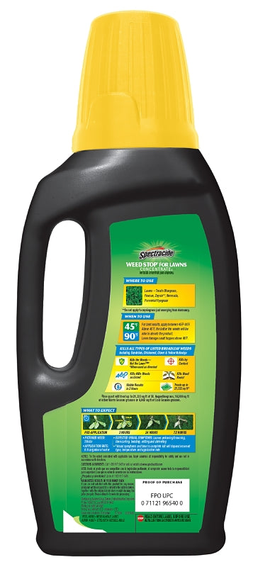 Spectracide WEED STOP HG-96540 Lawns Concentrate, Liquid, Spray Application, 32 fl-oz Bottle