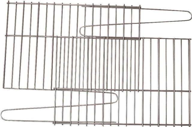 GrillPro 91250 Rock Grate, 25 in L, 1 to 14 in W, Steel, Porcelain Enamel-Coated