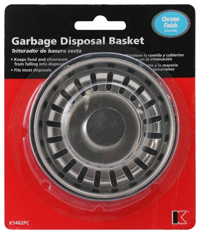 Plumb Pak K5462PC Garbage Disposal Strainer/Stopper, Steel, Chrome