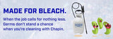 Chapin 20075 Bleach Sprayer, 1 gal Tank, Poly Tank, 34 in L Hose