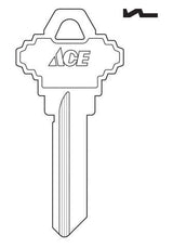 Ace House/Office Key Blank Single For Schlage Locks, Pack of 10