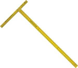Swanson TD124 Wallboard Square, 47-7/8 in L, 1/4 in Thick, Aluminum