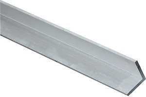 National Hardware 4204BC Series N247-411 Angle Stock, 1 in L Leg, 48 in L, 1/8 in Thick, Aluminum, Mill