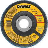 DEWALT DWA8208 Flap Disc, 4-1/2 in Dia, 7/8 in Arbor, Coated, 80 Grit, Medium, Zirconium Oxide Abrasive