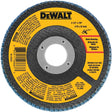 DEWALT DWA8208 Flap Disc, 4-1/2 in Dia, 7/8 in Arbor, Coated, 80 Grit, Medium, Zirconium Oxide Abrasive