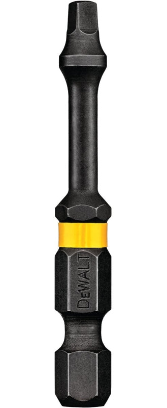 DeWALT DWA2SQ2IR Insert Bit, #2 Drive, Square Drive, 1/4 in Shank, Hex Shank, 2 in L, S2 Modified Steel