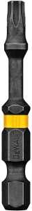 DEWALT DWA2TX20IRB Insert Bit, Torx Drive, 1/4 in Shank, Hex Shank, 2 in L, Steel, Pack of 50