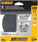DEWALT DWAM4306 Sanding Disc, 5 in Dia, 220 Grit, Very Fine, Silicone Carbide Abrasive
