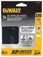 DEWALT DWAM4326 Mesh Sandpaper, 4-1/2 in W, 5-1/2 in L, 220 Grit, Very Fine, Silicon Carbide Abrasive