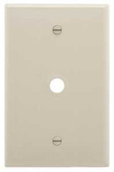 Eaton Wiring Devices PJ11LA Wallplate, 4.87 in L, 3.12 in W, 1 -Gang, 1 -Port, Polycarbonate, Light Almond