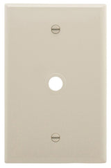 Eaton Wiring Devices PJ11LA Wallplate, 4.87 in L, 3.12 in W, 1 -Gang, 1 -Port, Polycarbonate, Light Almond