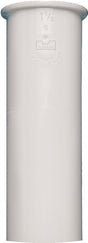 Plumb Pak PP10-4W Sink Tailpiece, 1-1/2 in, 4 in L, PVC, White