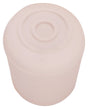ProSource FE-50647-B Furniture Leg Tip, Round, Rubber, White, 1-1/4 in Dia, 1.7 in H, Pack of 48