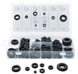 ProSource 61306 Plastic Grommet Assortment, PVC, Black, 1/4, 5/16, 3/8, 7/16, 1/2, 5/8, 7/8, 1 in Dia Panel Hole
