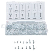 ProSource 61540 Sheet Metal Screw Assortment, Steel, Zinc Plated, 550-Piece