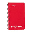 Mead 3 in. W X 5 in. L Wide Ruled Spiral Assorted Memo Book, Pack of 12