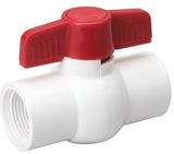 B & K 107-138HC Ball Valve, White, 2 in Connection, FPT x FPT, 150 psi Pressure, PVC Body