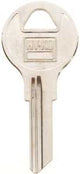 Hy-Ko 11010AP2 Key Blank, Brass, Nickel, For: Chicago Cabinet, House Locks and Padlocks, AP2 Key Number, Pack of 10