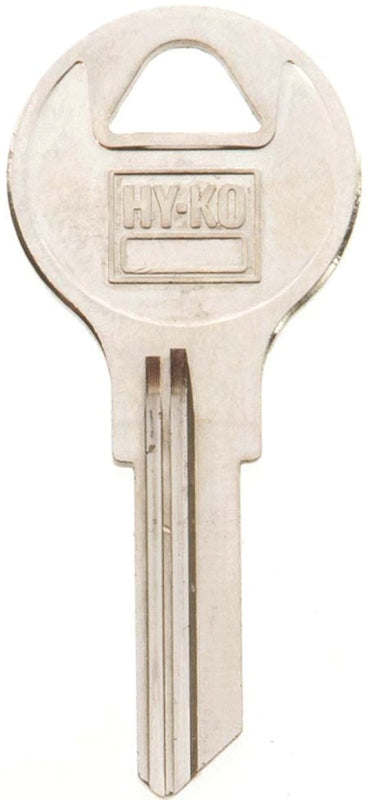 Hy-Ko 11010AP2 Key Blank, Brass, Nickel, For: Chicago Cabinet, House Locks and Padlocks, AP2 Key Number, Pack of 10